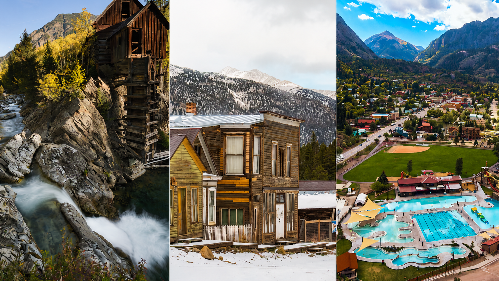 Crystal Mill, St. Elmo Ghost Town, and the Ouray hot springs pool